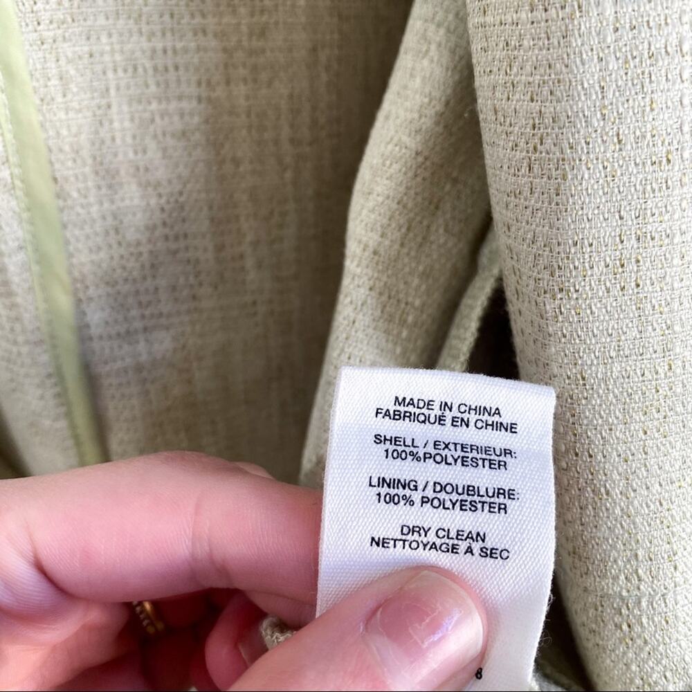 NWT Avec Les Filles Sage Green Hooded Zip Up Utility Jacket Small - Picture 5 of 6